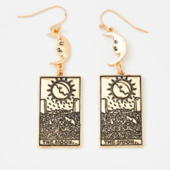 Dolls Kill Jewelry - Moonlit Illusion Tarot Card earrings